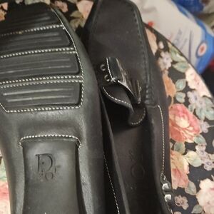 Dior Black Women's Slip-On Loafers with Buckle